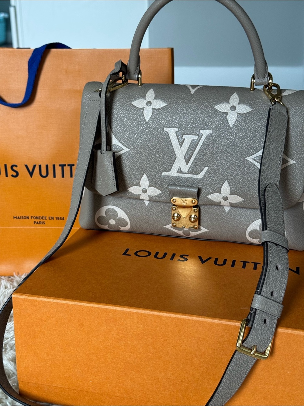 Louis Vuitton Madeline MM bicolor monogram with Gold Hardware - Picture 1 of 14